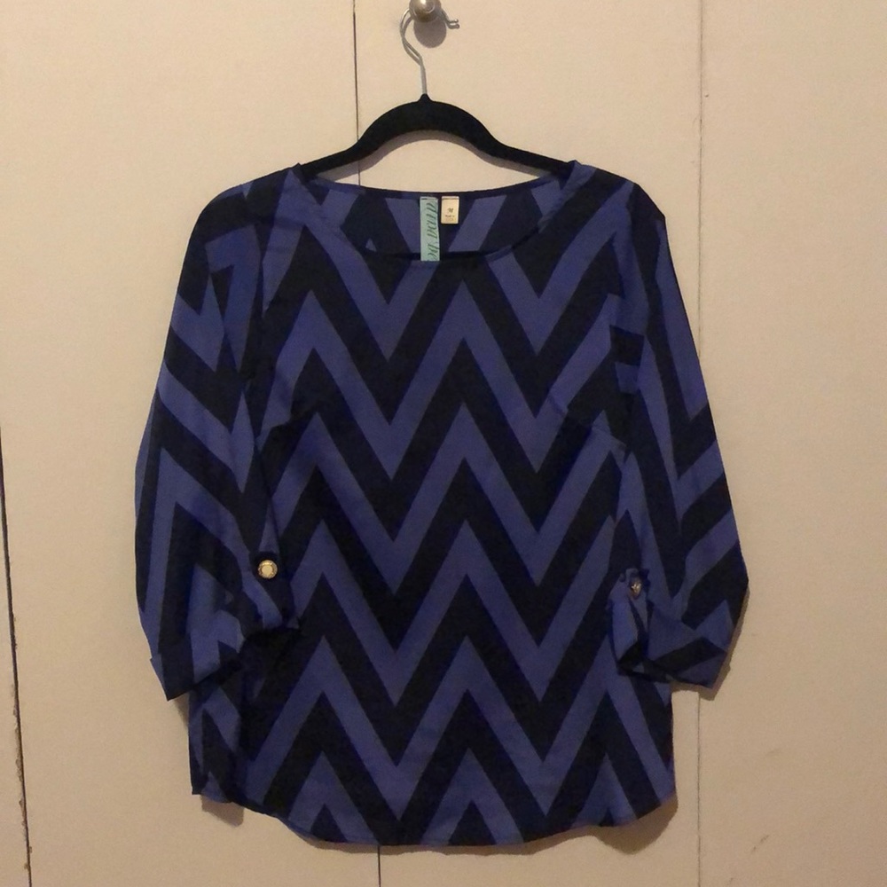 3/4 sleeve polyester blouse. Worn once.